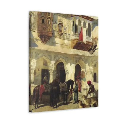 Edwin Lord Weeks (1849-1903) Rahaj Starting on a Hunt - Canvas Wall Art - The Sticker Space