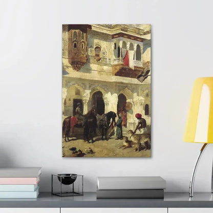 Edwin Lord Weeks (1849-1903) Rahaj Starting on a Hunt - Canvas Wall Art - The Sticker Space