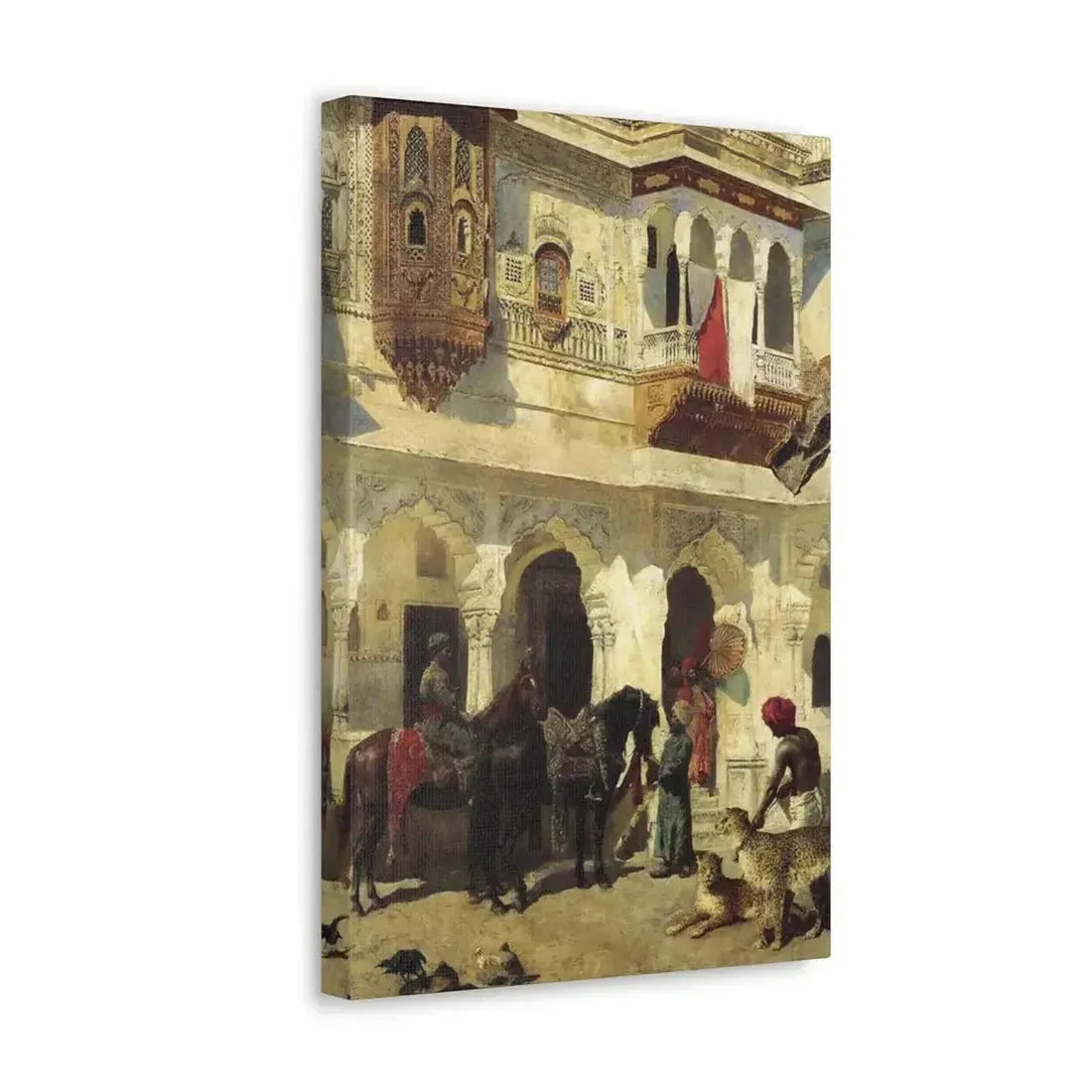 Edwin Lord Weeks (1849-1903) Rahaj Starting on a Hunt - Canvas Wall Art - The Sticker Space