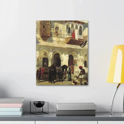 Edwin Lord Weeks (1849-1903) Rahaj Starting on a Hunt - Canvas Wall Art - The Sticker Space