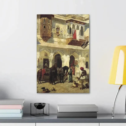 Edwin Lord Weeks (1849-1903) Rahaj Starting on a Hunt - Canvas Wall Art - The Sticker Space