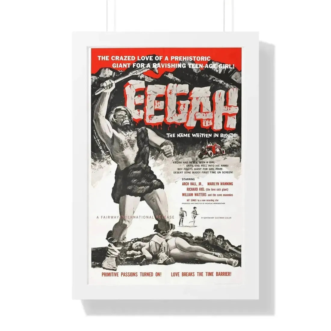 EEGAH 1962 - Framed Movie Poster - The Sticker Space