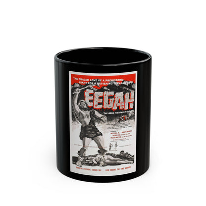 EEGAH 1962 Movie Poster - Black Coffee Mug-11oz-The Sticker Space