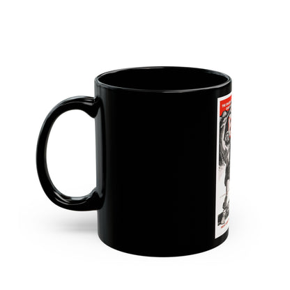 EEGAH 1962 Movie Poster - Black Coffee Mug-The Sticker Space