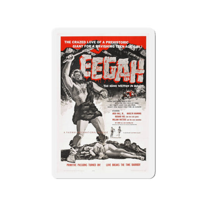 EEGAH 1962 Movie Poster - Die-Cut Magnet-3" x 3"-The Sticker Space