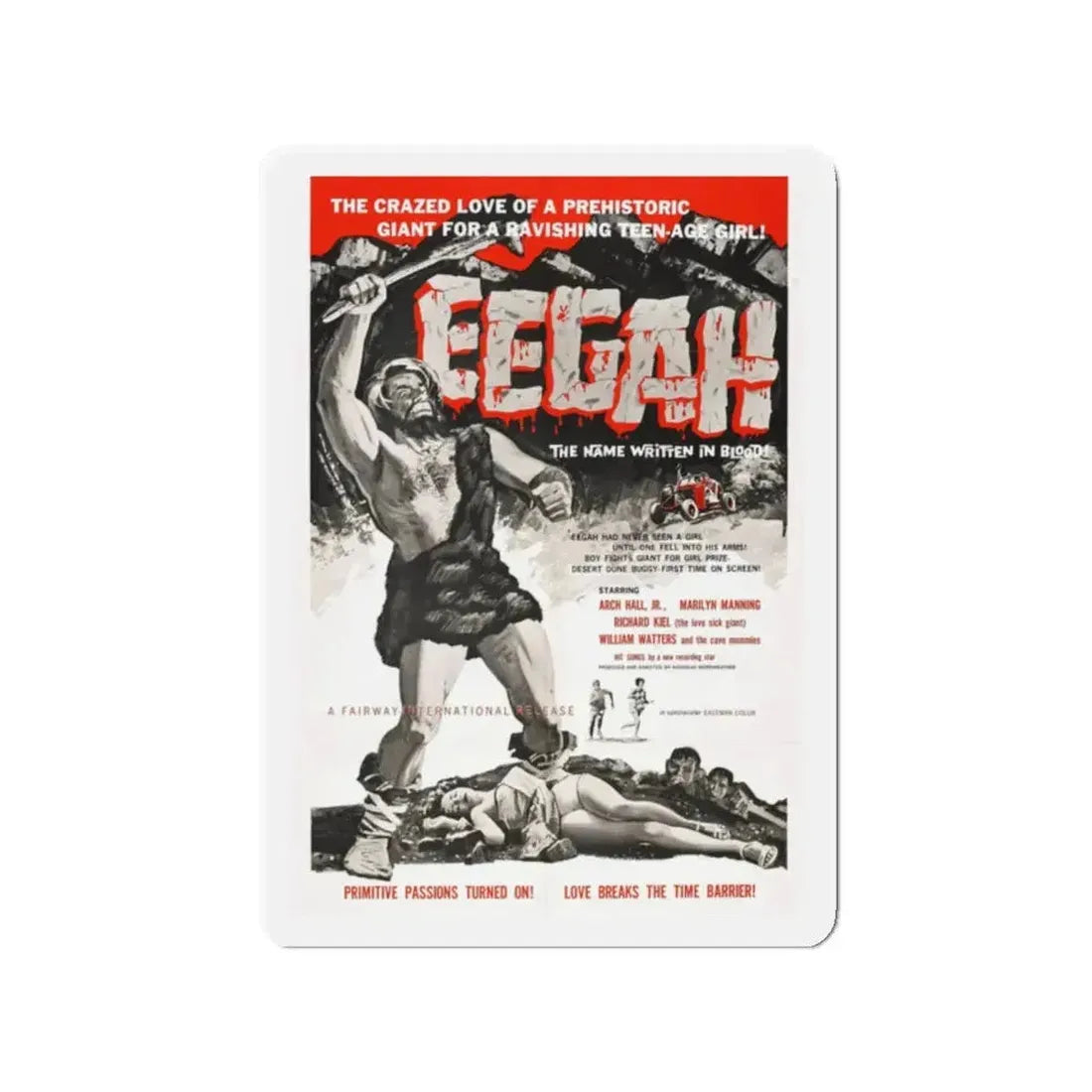 EEGAH 1962 Movie Poster - Refrigerator Magnet - The Sticker Space