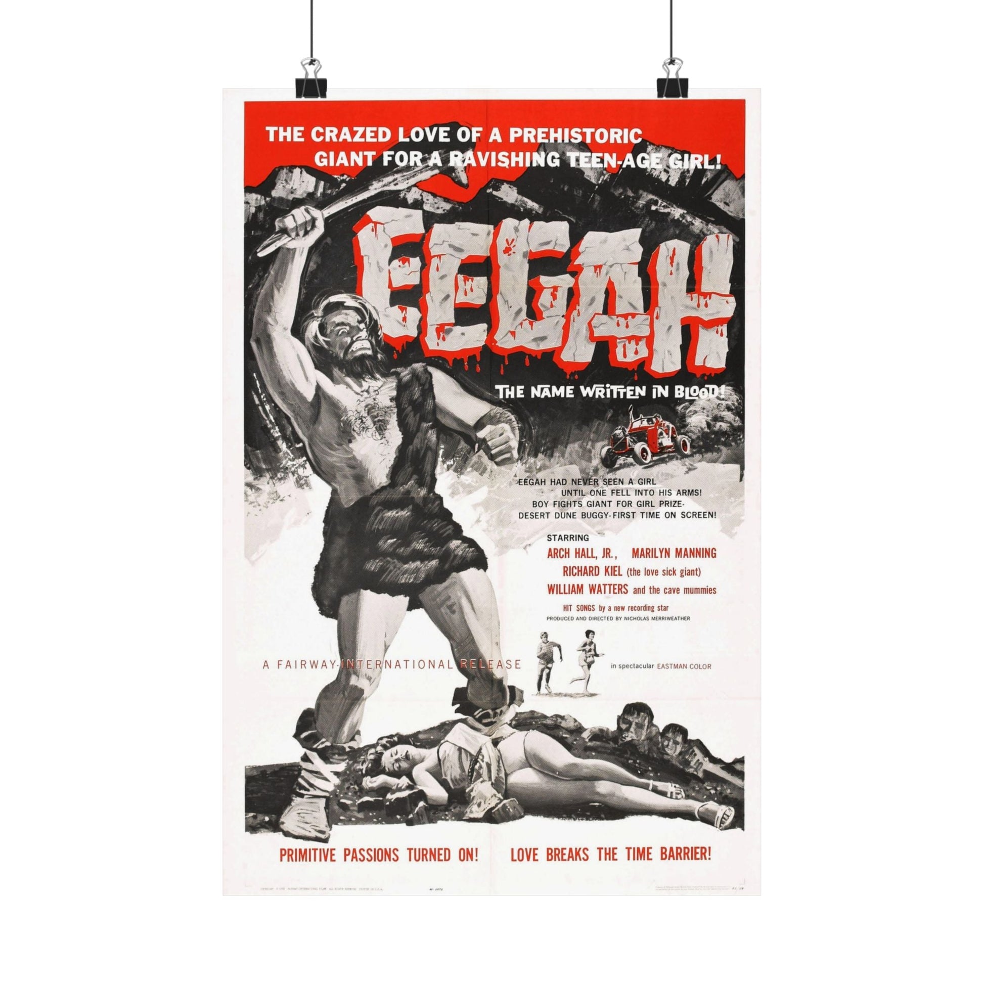 EEGAH 1962 - Paper Movie Poster-12″ x 18″-The Sticker Space