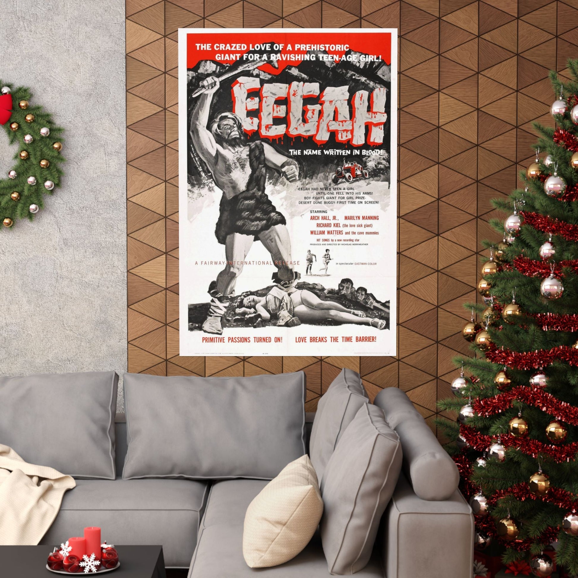 EEGAH 1962 - Paper Movie Poster-The Sticker Space