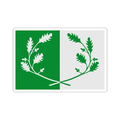 Eekloo vlag (Belgium) STICKER Vinyl Kiss-Cut Decal 3 Inch White - The Sticker Space