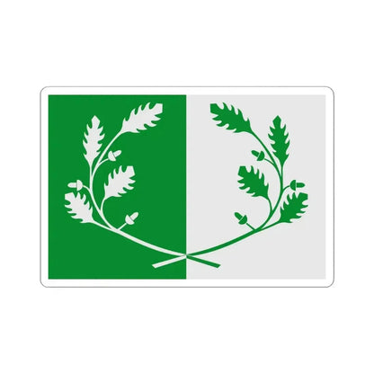 Eekloo vlag (Belgium) STICKER Vinyl Kiss-Cut Decal 4 Inch White - The Sticker Space