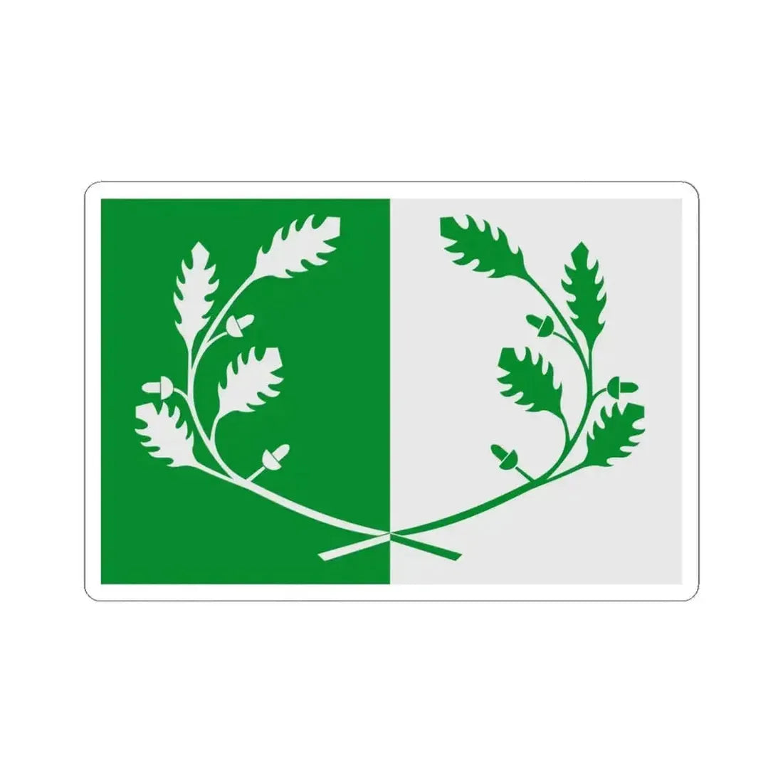 Eekloo vlag (Belgium) STICKER Vinyl Kiss-Cut Decal 6 Inch White - The Sticker Space