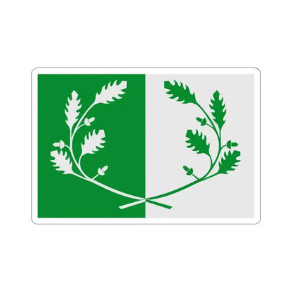 Eekloo vlag (Belgium) STICKER Vinyl Kiss-Cut Decal 6 Inch White - The Sticker Space