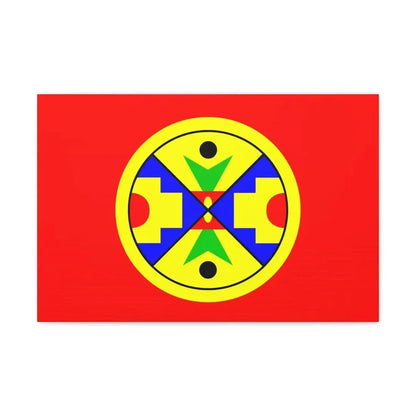 Eel Ground First Nation Flag - Canvas Wall Art 24″ x 16″ 1.25" - The Sticker Space