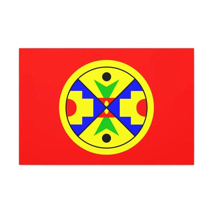 Eel Ground First Nation Flag - Canvas Wall Art 30" x 20" 1.25" - The Sticker Space