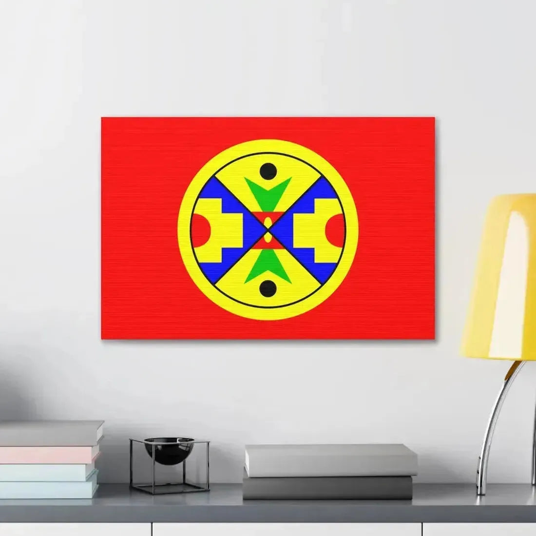 Eel Ground First Nation Flag - Canvas Wall Art - The Sticker Space