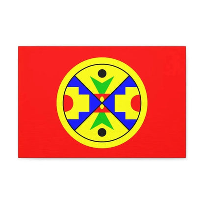 Eel Ground First Nation Flag - Canvas Wall Art - The Sticker Space