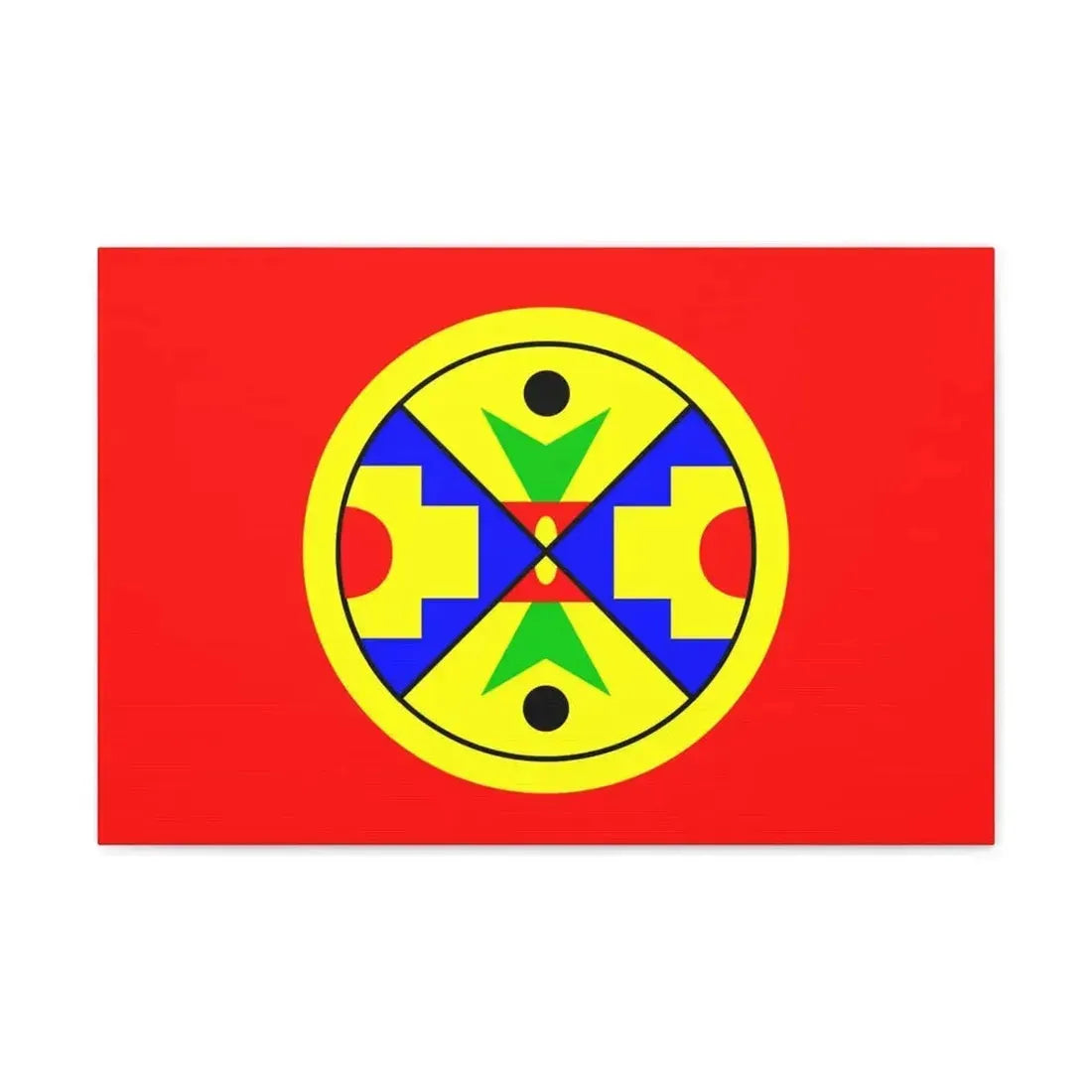 Eel Ground First Nation Flag - Canvas Wall Art - The Sticker Space