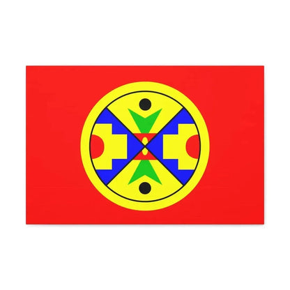 Eel Ground First Nation Flag - Canvas Wall Art - The Sticker Space