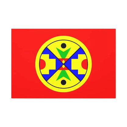 Eel Ground First Nation Flag - Canvas Wall Art - The Sticker Space