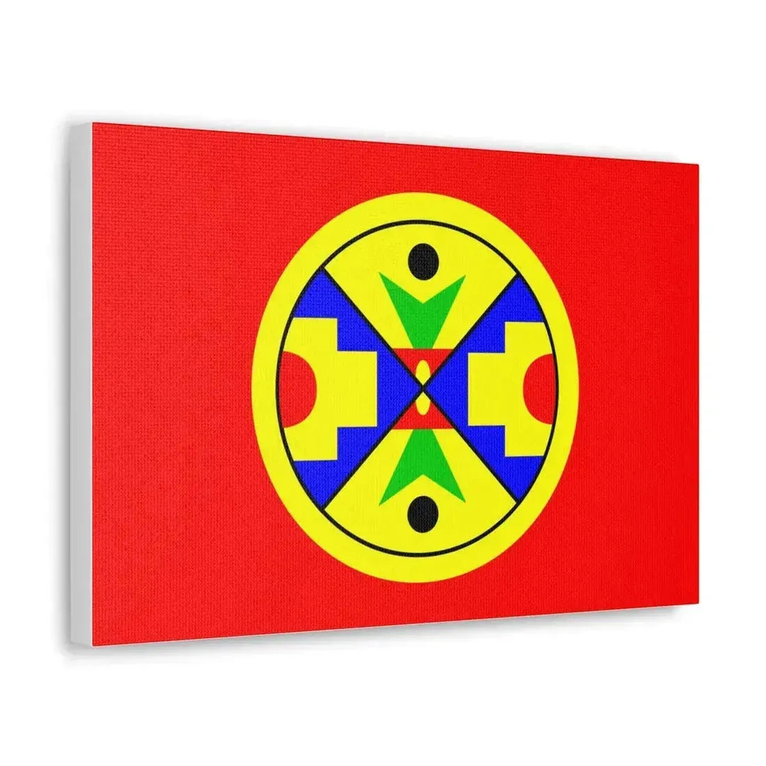 Eel Ground First Nation Flag - Canvas Wall Art - The Sticker Space