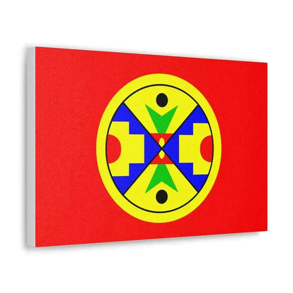 Eel Ground First Nation Flag - Canvas Wall Art - The Sticker Space