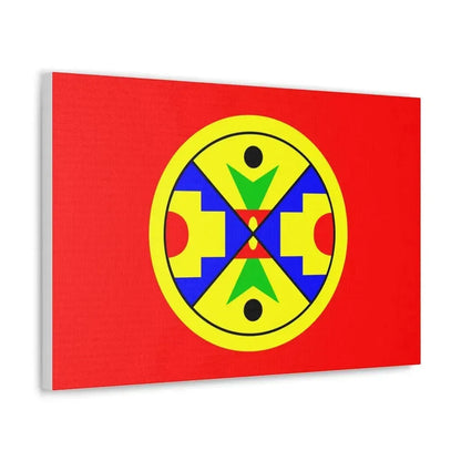 Eel Ground First Nation Flag - Canvas Wall Art - The Sticker Space