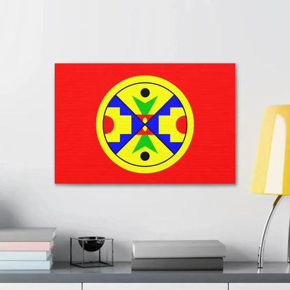 Eel Ground First Nation Flag - Canvas Wall Art - The Sticker Space