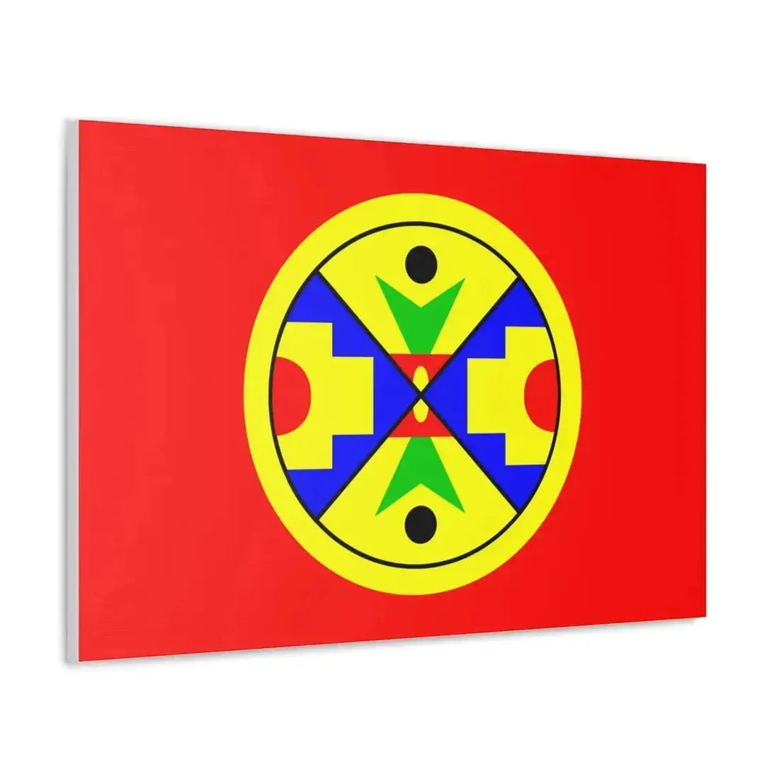 Eel Ground First Nation Flag - Canvas Wall Art - The Sticker Space