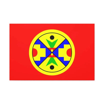 Eel Ground First Nation Flag - Canvas Wall Art - The Sticker Space