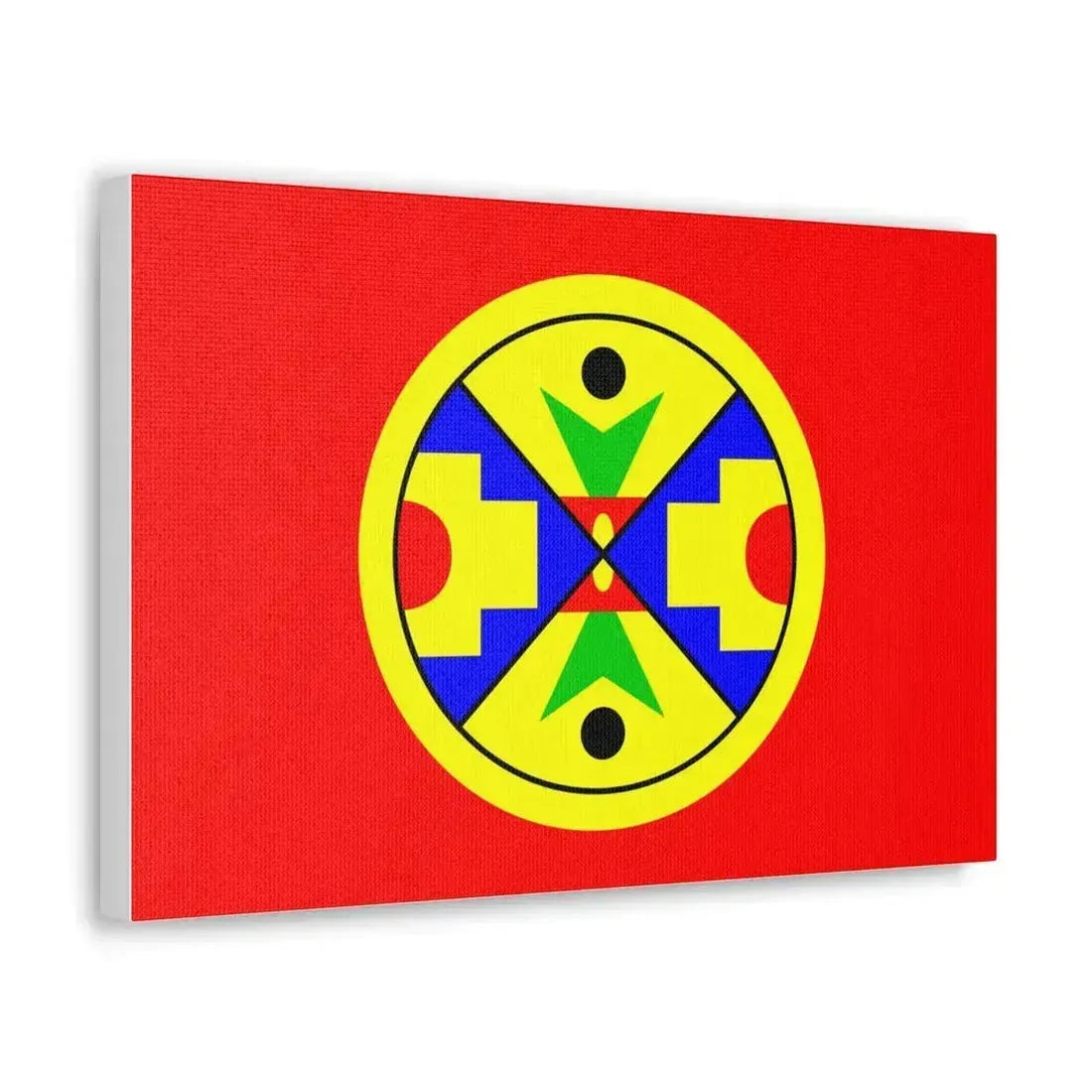 Eel Ground First Nation Flag - Canvas Wall Art - The Sticker Space