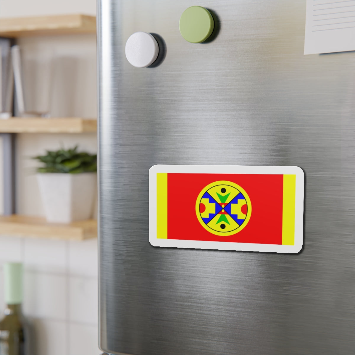 Eel Ground First Nation Flag - Die-Cut Magnet-The Sticker Space