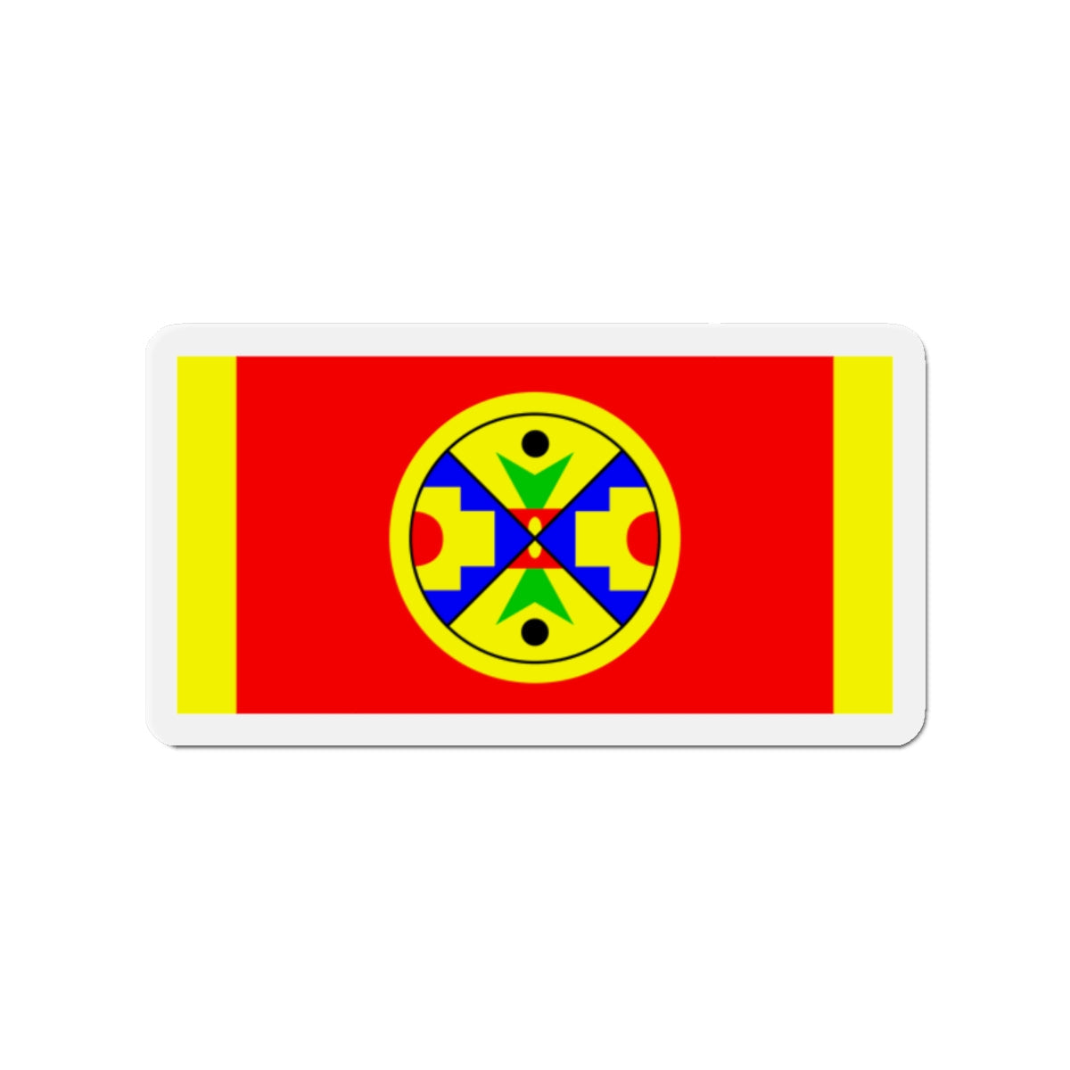 Eel Ground First Nation Flag - Die-Cut Magnet-2" x 2"-The Sticker Space