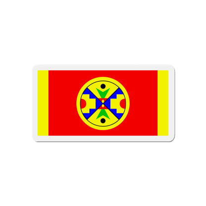 Eel Ground First Nation Flag - Die-Cut Magnet-3" x 3"-The Sticker Space