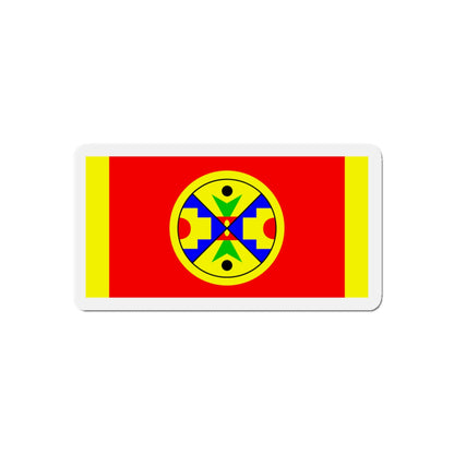 Eel Ground First Nation Flag - Die-Cut Magnet-4" x 4"-The Sticker Space