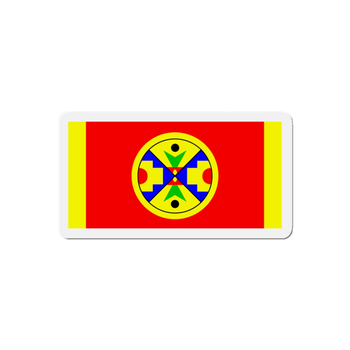 Eel Ground First Nation Flag - Die-Cut Magnet-5" x 5"-The Sticker Space