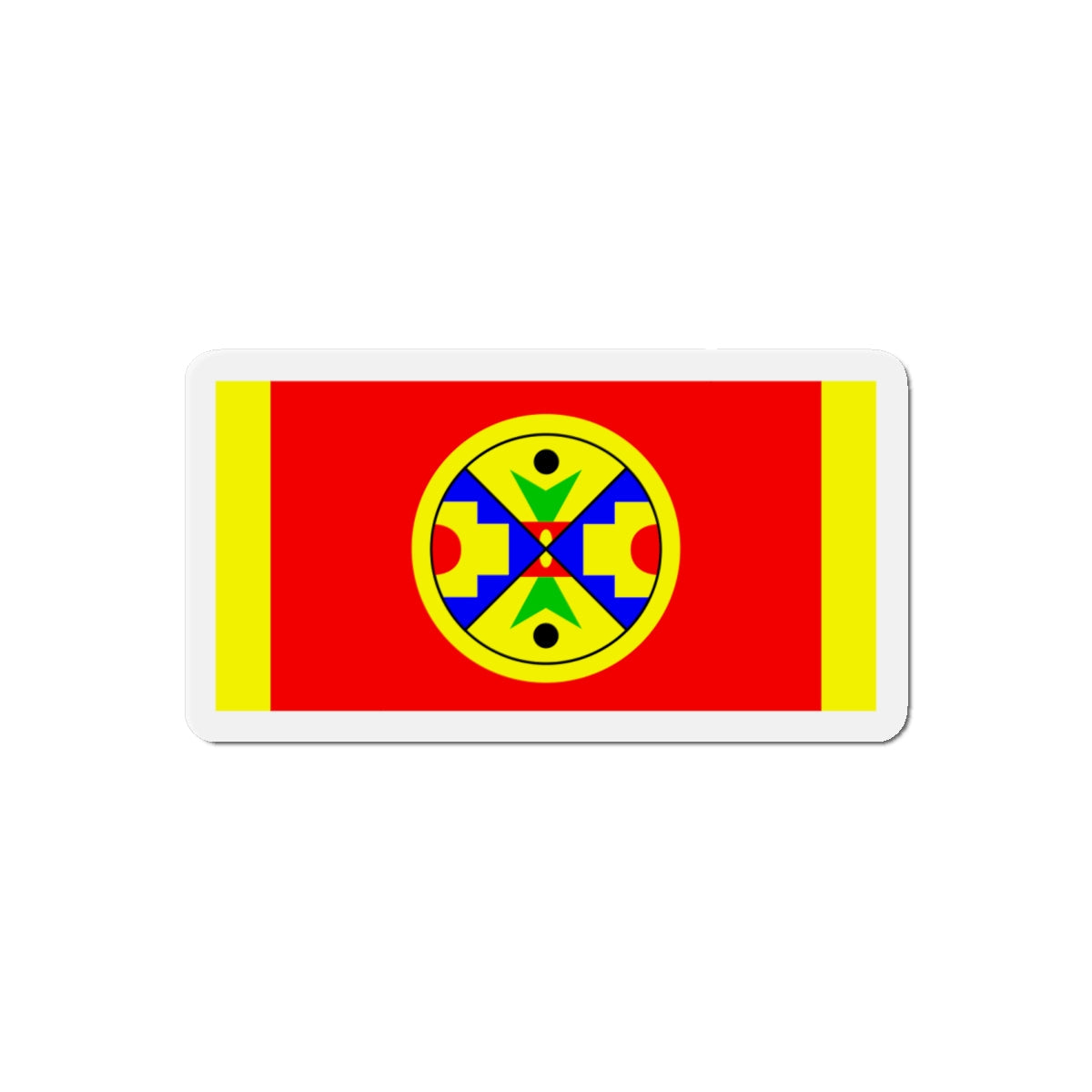 Eel Ground First Nation Flag - Die-Cut Magnet-6 × 6"-The Sticker Space