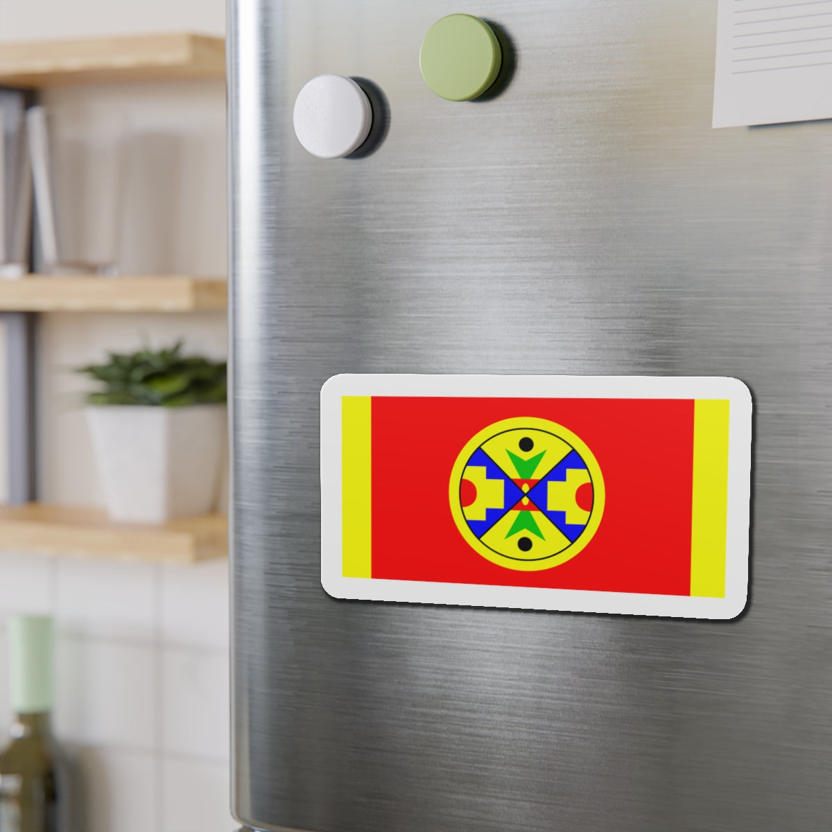 Eel Ground First Nation Flag - Die-Cut Magnet-The Sticker Space