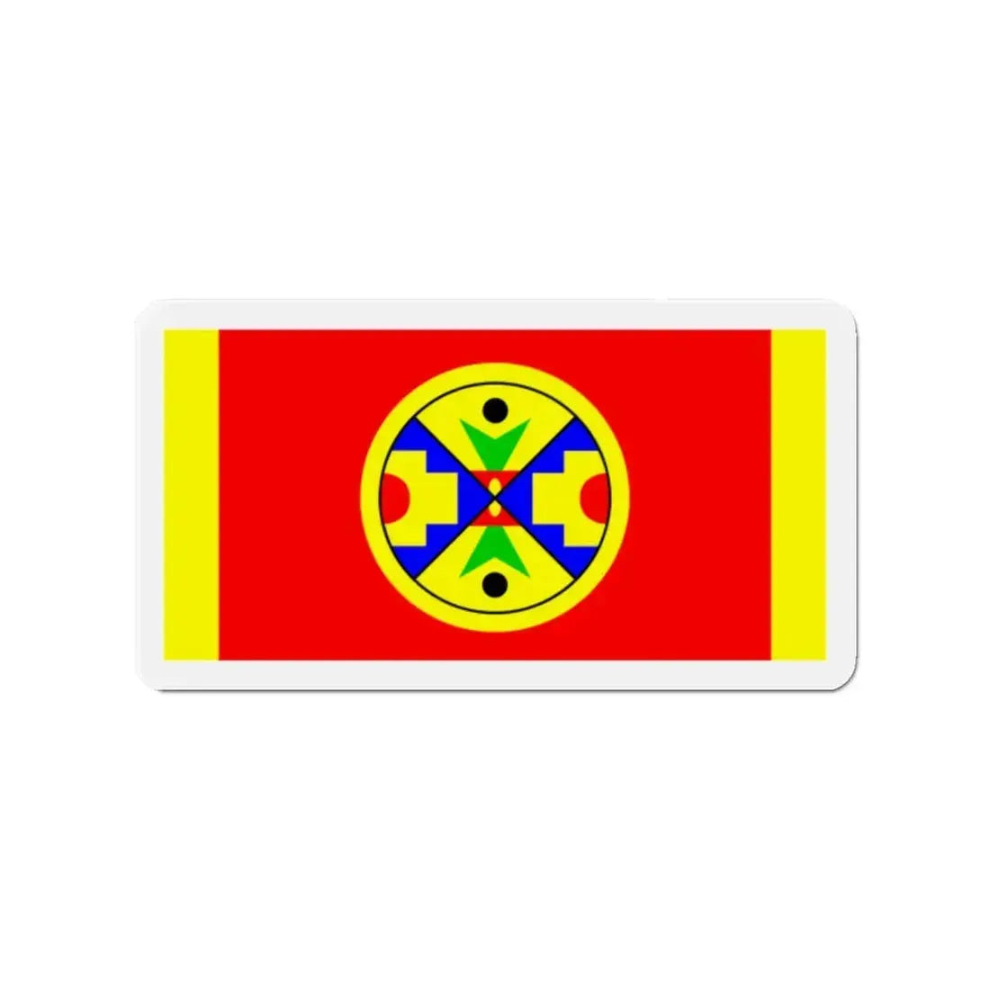 Eel Ground First Nation Flag - Refrigerator Magnet 2 Inch - The Sticker Space