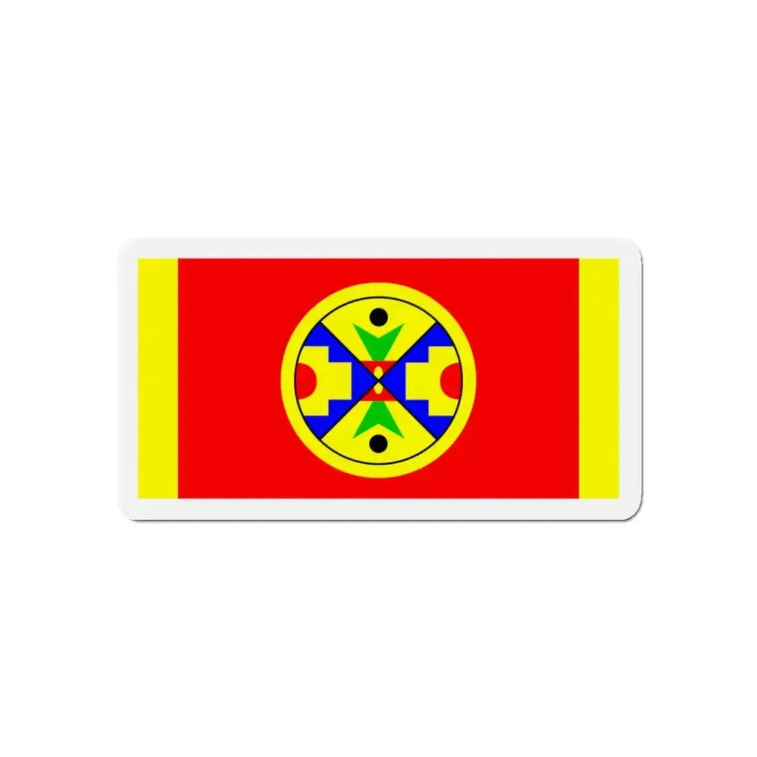 Eel Ground First Nation Flag - Refrigerator Magnet 3 Inch - The Sticker Space
