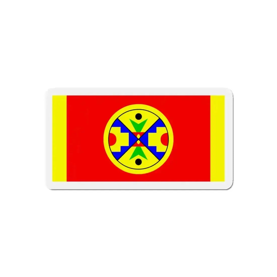 Eel Ground First Nation Flag - Refrigerator Magnet 4 Inch - The Sticker Space