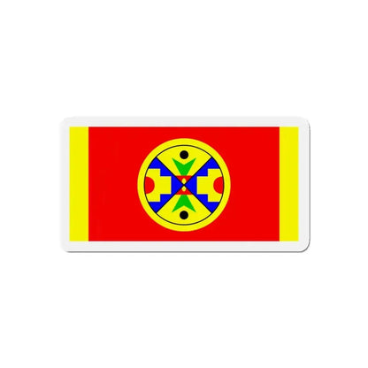 Eel Ground First Nation Flag - Refrigerator Magnet 4 Inch - The Sticker Space