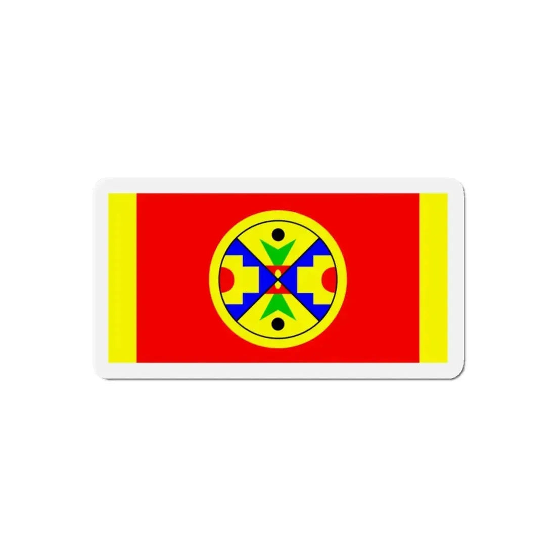 Eel Ground First Nation Flag - Refrigerator Magnet 5 Inch - The Sticker Space