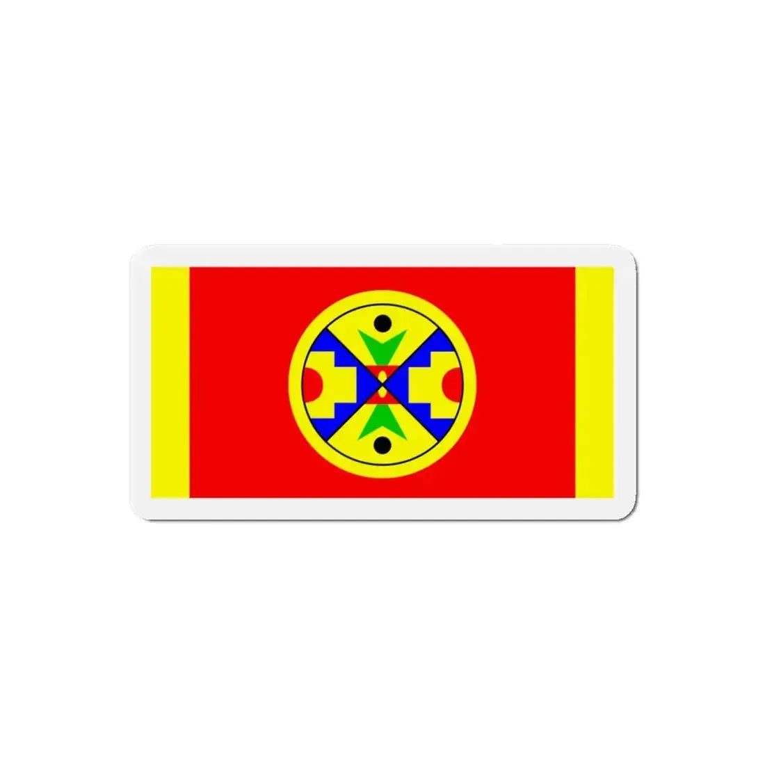 Eel Ground First Nation Flag - Refrigerator Magnet 6 Inch - The Sticker Space