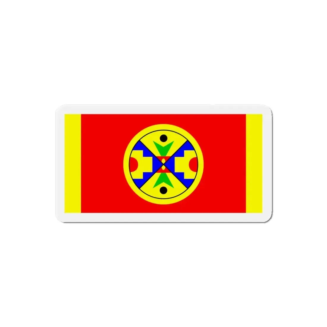 Eel Ground First Nation Flag - Refrigerator Magnet 6 Inch - The Sticker Space