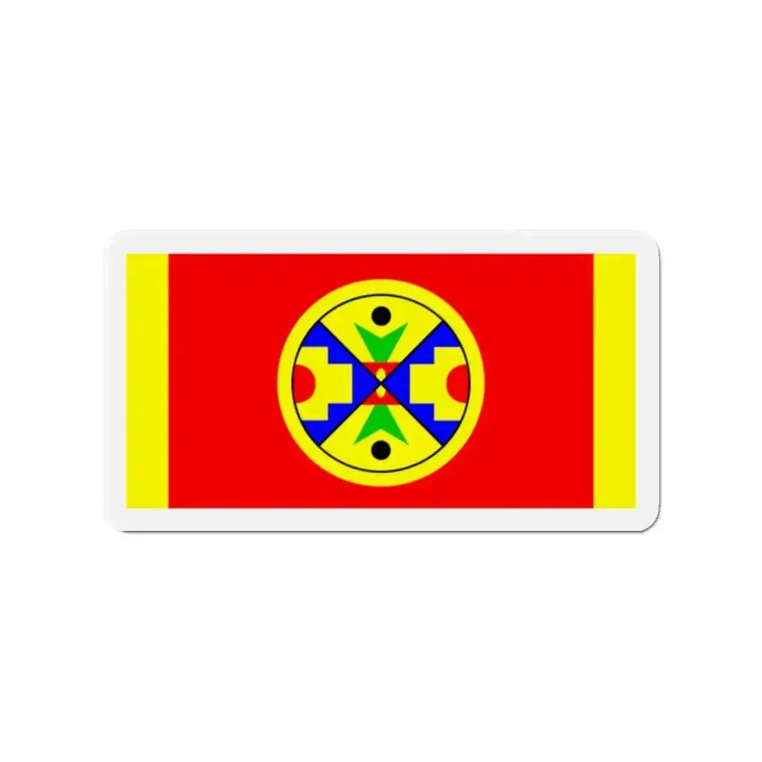 Eel Ground First Nation Flag - Refrigerator Magnet - The Sticker Space