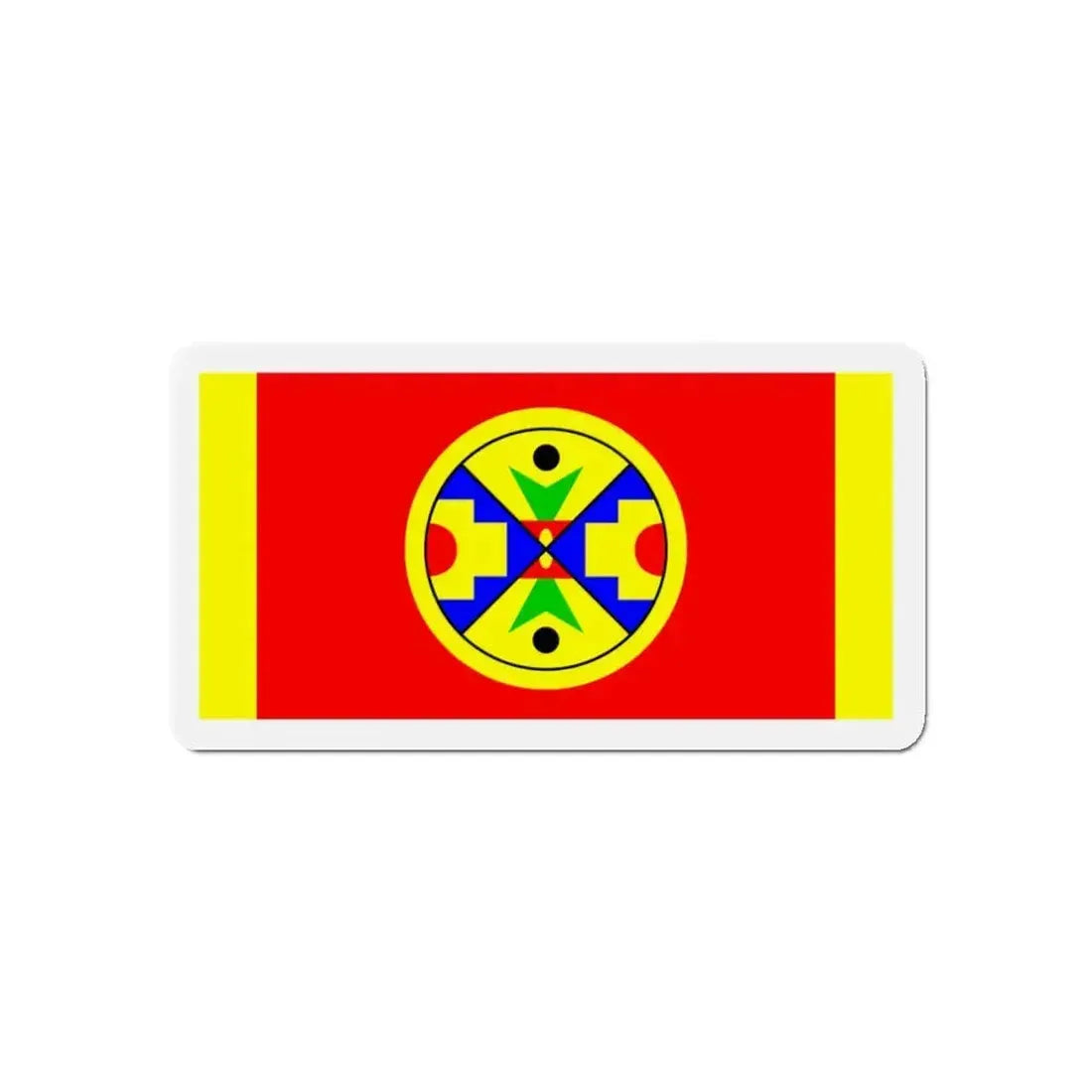 Eel Ground First Nation Flag - Refrigerator Magnet - The Sticker Space
