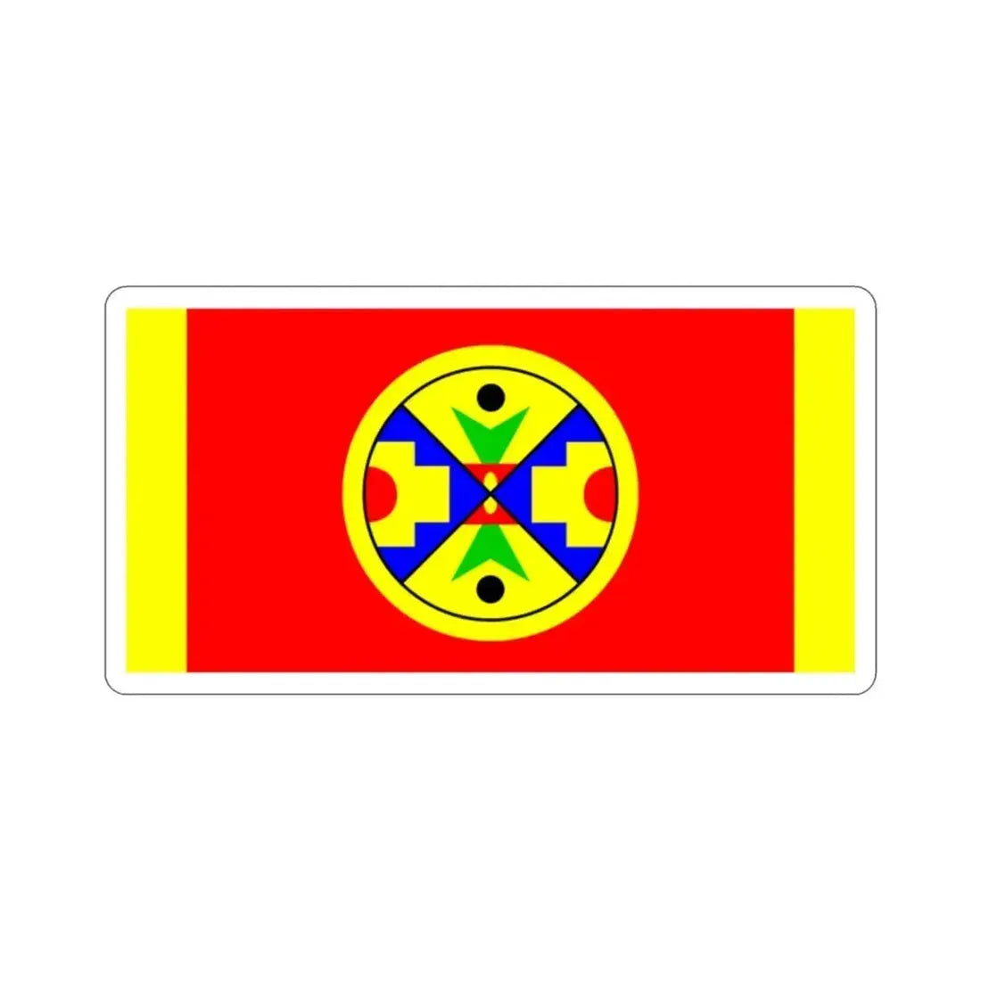 Eel Ground First Nation Flag STICKER Vinyl Die-Cut Decal 2 Inch - The Sticker Space