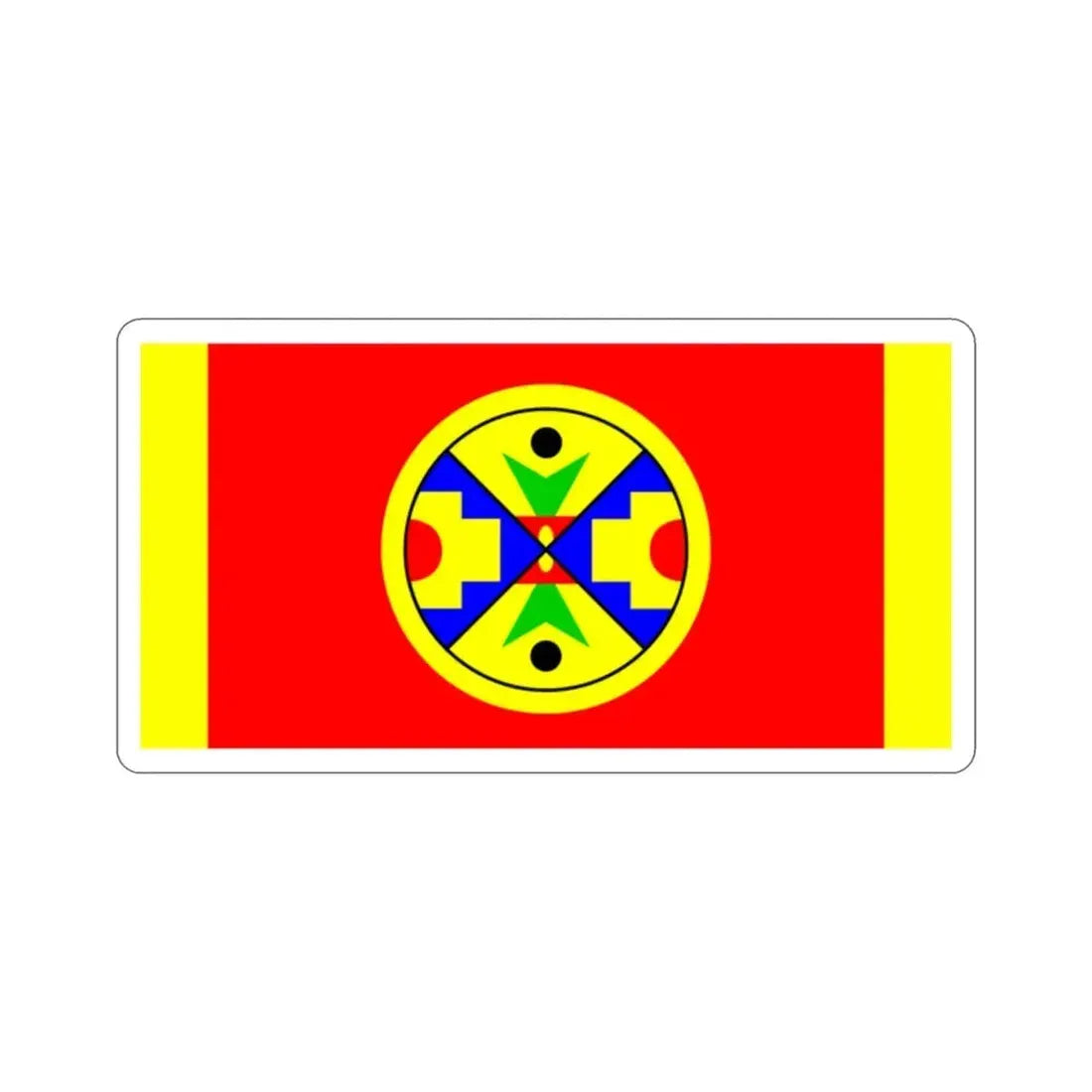 Eel Ground First Nation Flag STICKER Vinyl Die-Cut Decal 2 Inch - The Sticker Space