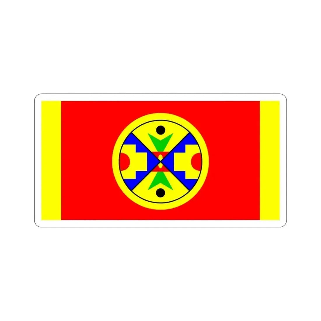 Eel Ground First Nation Flag STICKER Vinyl Die-Cut Decal 3 Inch - The Sticker Space
