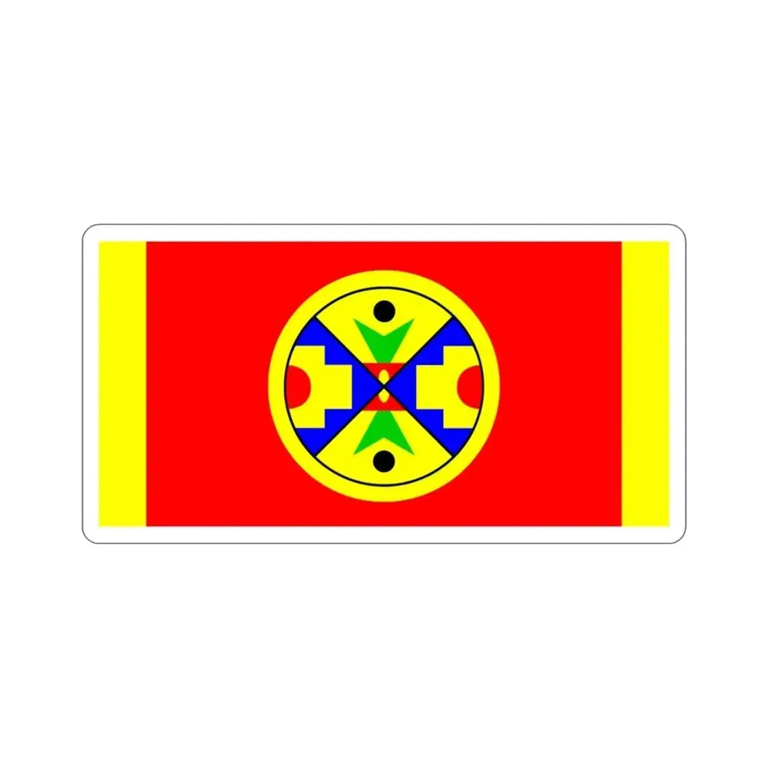 Eel Ground First Nation Flag STICKER Vinyl Die-Cut Decal 3 Inch - The Sticker Space